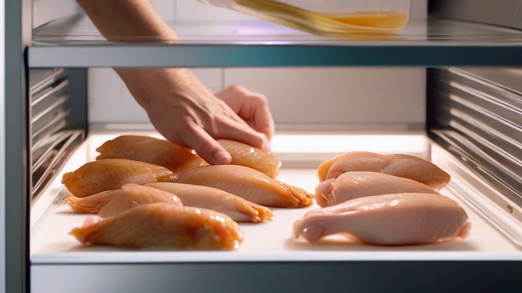 Удобная система хранения продуктов в морозилке Процесс укладки порционных заготовок в морозильную камеру